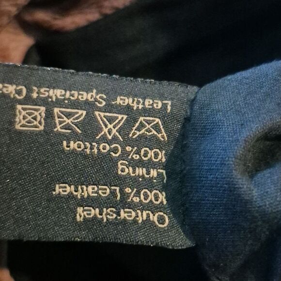 Sirimiri Leather Brown Backpack Distressed BOHO Look Tassels Cotton Lining Nwt - Picture 12 of 12